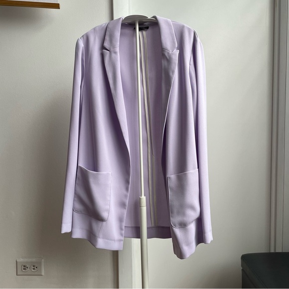 Topshop Lilac Oversized Boyfriend Blazer Jacket - Picture 3 of 10